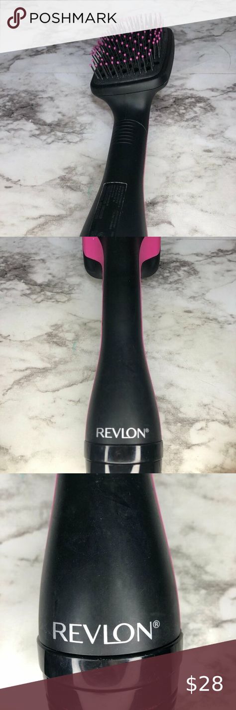 Revlon RVDR5212 One-Step Hair Dryer Styler Paddle Brush Pink Electrical 2 Prong Hair Dryer Styler, Paddle Brush, Revlon, First Step, Hair Dryer, Electricity, Hair, Pink, Closet