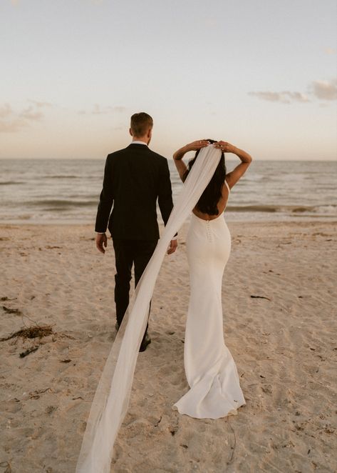 Wedding Pictures Beach, Beach Wedding Pics, Small Beach Weddings, Made With Love Bridal, Sunset Beach Weddings, Destination Beach Wedding, Tulum Wedding, Beach Wedding Photos, Beach Wedding Photography