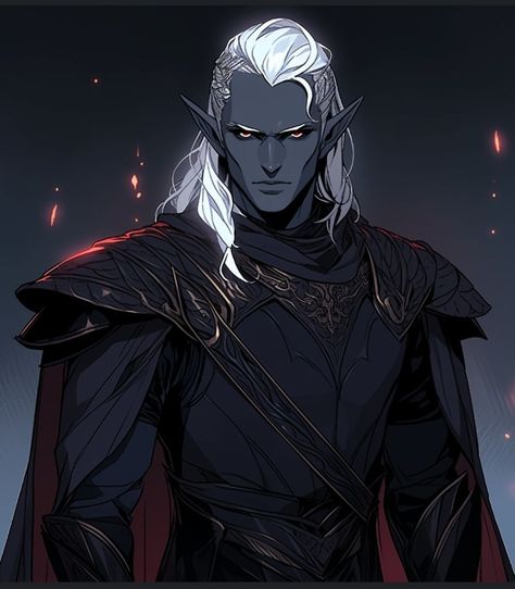 Drow Wizard, Drow Male, Dnd Races, Dungeons And Dragons Characters, Dark Elf, Character Design Male, Digital Art Girl, Dnd Characters, Fantasy Artwork