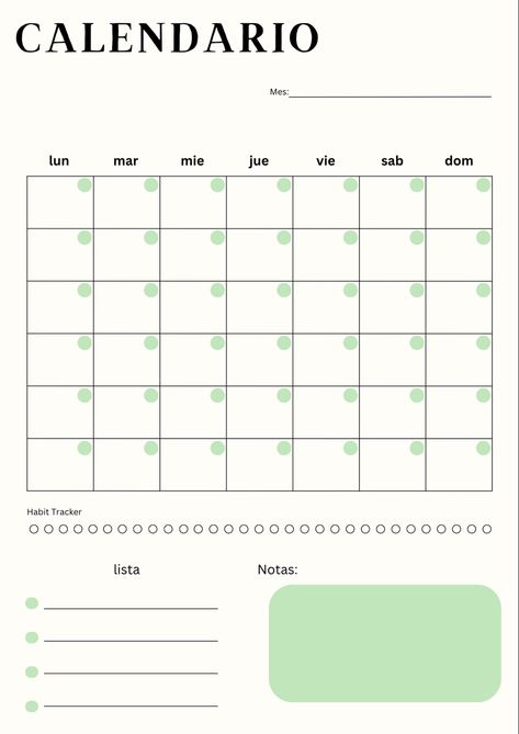 Calendario que sirve para todo el año #aesthetic #green #verde #greencore #verdementa #calendar #calendar2023 #calendar2024 Calendario Aesthetic, Agenda Aesthetic, Green Calendar, Study Planner Printable, Routine Planner, Todo List, Aesthetic Green, Bullet Journal School, Daily Planner Template