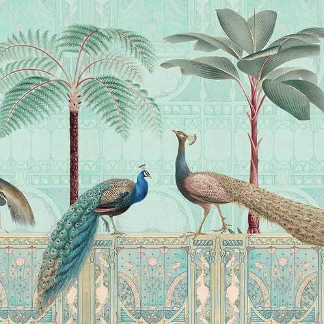 Pickock Wallpaper, Pichwai Wallpaper, Birds Sunset, Mughal Art Paintings, Pichwai Paintings, Artist Materials, Tropical Wallpaper, Sunset Wallpaper, Indian Art Paintings