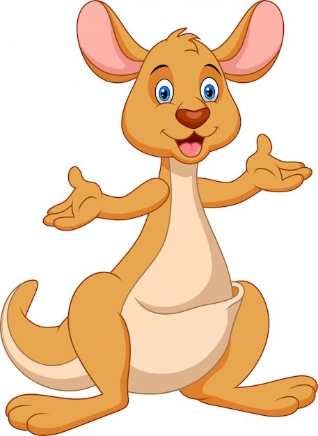 Kangaroo Clipart, Kangaroo Cartoon, Kangaroo Image, Kangaroo Illustration, Australia Wildlife, Cute Kangaroo, Kangaroo Baby, Australia Kangaroo, Sketching Ideas