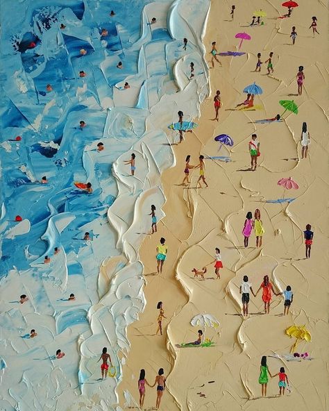 Paintings by Alena Shymchonak Galleria D'arte, Soyut Sanat Tabloları, Arte Inspo, Art And Illustration, Painting Art Projects, Arte Pop, Drawing Tutorials, Beach Art, Art Sketchbook