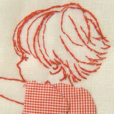 Embroidery Faces, Embroidery Simple, Quilt Stories, Face Embroidery, Portrait Embroidery, Pillow Projects, Simple Embroidery Designs, Fabric Embellishment, Redwork Embroidery