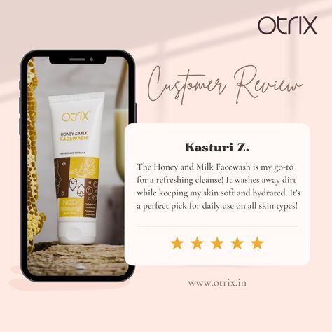 Here's what our happy customers have to say about our Raw Honey and Milk Face wash. 
.
#otrix #orgiscience #skincare       
#honeyandmilkfacewash #skincareessentials  #customerLove #testimonial Skincare Testimonial, Milk Face Wash, Honey And Milk, Milk Face, Real Results, Raw Honey, Skin Care Essentials, Real Love, Face Wash