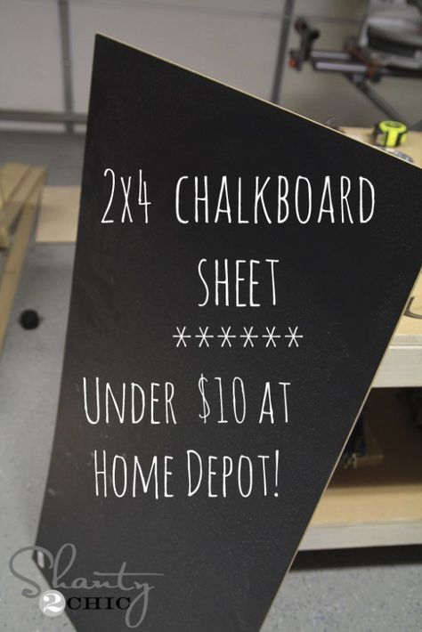 Easel Diy, Chalkboard Diy, Diy Easel, Chalkboard Easel, Shanty 2 Chic, Diy Chalk, Diy Chalkboard, Framed Chalkboard, Chalk It Up