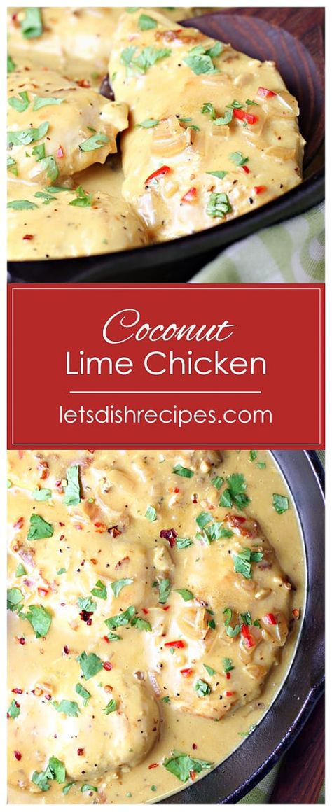 Chicken Thights Recipes, Lime Chicken Recipes, Season Chicken, Coconut Lime Chicken, Matchstick Carrots, Diner Recept, Dinner Side Dishes, Easy Weeknight Dinner, Dinner Appetizers