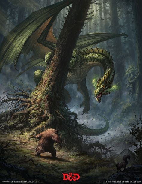 Hydra Monster, Two Squirrels, Dnd Druid, Mythical Monsters, Big Dragon, Dungeons And Dragons Art, I Did My Best, Dnd Dragons, Fantasy Beasts