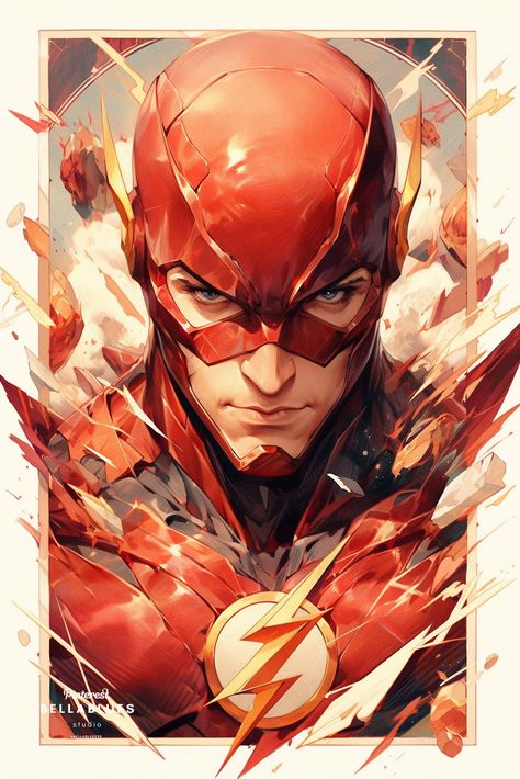 #BarryAllen #TheFlashOrigins #DCSuperhero #SpeedForce Description: Explore the origins of The Flash and the man behind the lightning-fast hero, Barry Allen. Order your favorite images here: Order Now Celestial Warrior, Flash Artwork, Dc Flash, Flash Drawing, Anime Heroes, Flash Comics, Batman Armor, Dragon Ball Painting, Barry Allen