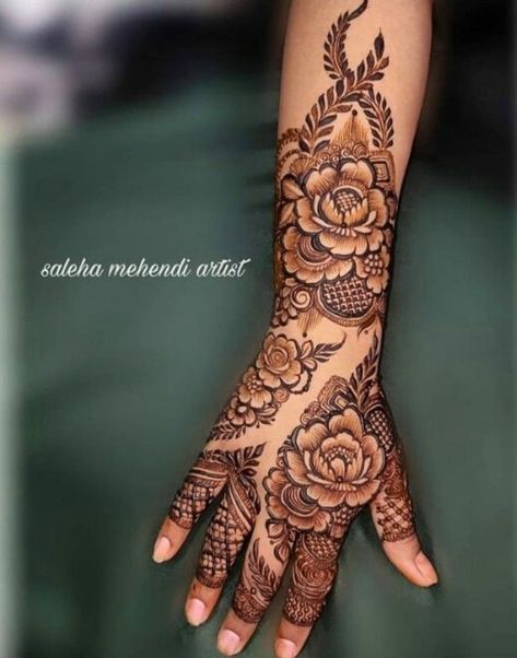 Mehandi Bridal, Short Mehndi Design, Hand Mehndi Designs, Back Hand Mehndi, Khafif Mehndi Design, Design Mehndi, Rose Mehndi Designs, Mehndi Designs For Kids, Mehndi Design Pictures