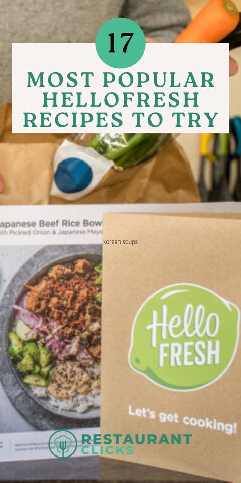 HelloFresh is a meal kit that gets delivered right to your door with everything you need to make a delicious dinner!Every week, HelloFresh delivers boxes filled with fresh ingredients to ensure each meal is at its best for customers across America. With the instructions included, even an amateur can create an exquisite meal.HelloFresh has a wide variety of meals. Below, I will showcase some of the best HelloFresh meals available. Hello Fresh Ground Beef Recipes, Best Hello Fresh Recipes, Hello Fresh Recipes Cards, Hello Fresh Menu, Hello Fresh Meals, Hellofresh Meals, Salsa Verde Chicken Enchiladas, Hellofresh Recipes, Sesame Beef