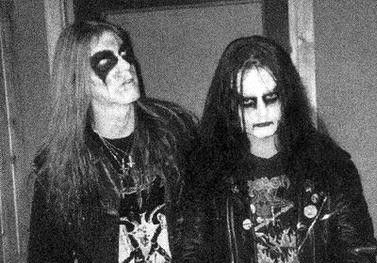 Pelle Ohlin and Euronymous MAYHEM (OSBM) (1983) Joey Core, Trve Kvlt, Metalhead Guy, Mayhem Band, Metal Lyrics, Corpse Paint, Black Metal Art, Chaos Lord, Heavy Metal Art