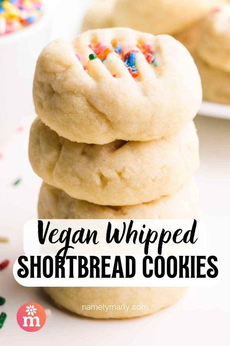 Easy Vegan Holiday Cookies, Vegan Peppermint Cookies, Christmas Vegan Recipes, Vegan Christmas Treats, Wfpb Vegan, Vegan Holiday Cookies, Vegan Shortbread Cookies, Vegan Xmas, Vegan Shortbread