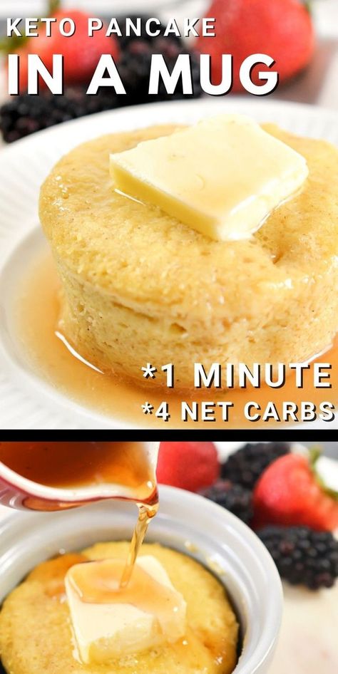 Keto Cashew Chicken, Pancake In A Mug, Lazy Keto Meals, Microwave Mug Recipes, Best Keto Pancakes, Pancake And Waffle, Pancake Mix Recipe, Almond Pancakes, Almond Flour Pancakes