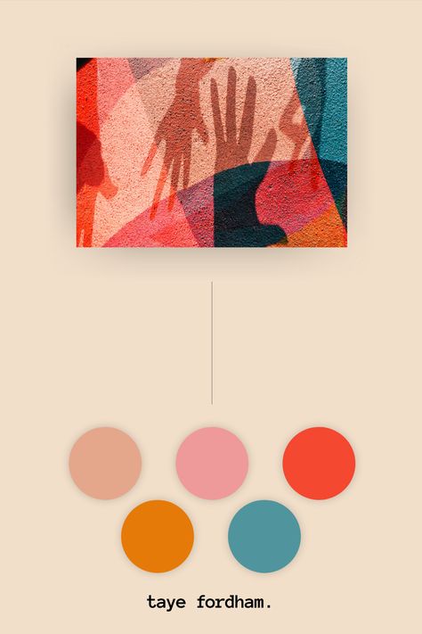 Bright Pink, Red, and Orange Color Palette Pink Red Orange Blue Color Palette, Elegant Branding Design, Orange Pink Color, Visual Strategy, Website Color Palette, Black Color Palette, Blue Black Color, Turquoise Color Palette, Orange Color Palettes