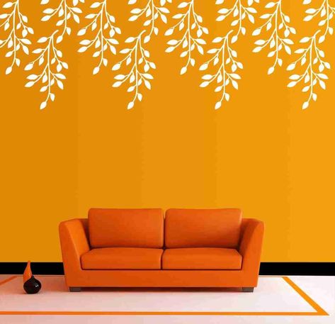 Indian Wall Painting Living Rooms, Room Wall Painting Bedrooms, Living Hall Wall Painting Ideas, Wall Texture Design Bedrooms, Asian Paints Wall Designs, Wall Paint Colour Combination, Simple Wall Paintings, Home Wall Colour, Boo Baskets