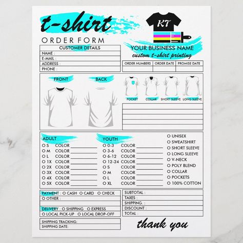 Heat Transfer Apparel T-shirt Print Order Form Tshirt Vendor Booth Display Ideas, Tshirt Display Ideas Retail, Tshirt Tips, Sublimation Tees, Heat Press Projects, Tshirt Printing Business, Embroidery Business, Craft Show Booths, Price List Design