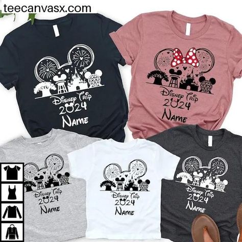 Custom Name Disney Trip 2024 Shirts, Personalized Disney Family Vacation Shirts, Disneyland Shirt, Disneyworld Shirt, Mickey Minnie Matching Check more at https://teecanvasx.com/product/custom-name-disney-trip-2024-shirts-personalized-disney-family-vacation-shirts-disneyland-shirt-disneyworld-shirt-mickey-minnie-matching/ Disney Family Trip Shirts 2024, Disney Family Shirts 2022, Family Matching Cotton T-shirts For Disney Trips, Disney Style T-shirt With Cartoon Print For Disney Trips, Cheap Family Matching T-shirt For Disney Trips, Disneyland Shirt, Disney Family Vacation Shirts, Disney Trip Shirts, Disneyland Shirts