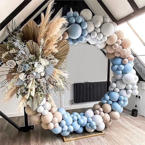 Balloon Arch Diy, Deco Ballon, Balloons Arch, Gender Reveal Balloons, Birthday Party Centerpieces, Gender Reveal Party Decorations, Garland Arch, Birthday Centerpieces, Boho Birthday