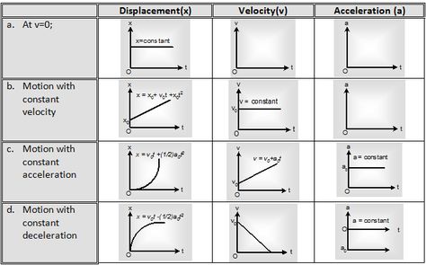 Graphs Motion Graphs Physics, Physics Flashcards, Study Physics, Physics Theories, Biochemistry Notes, Neet Notes, Learn Biology, Physics Lessons, Motion Graphs