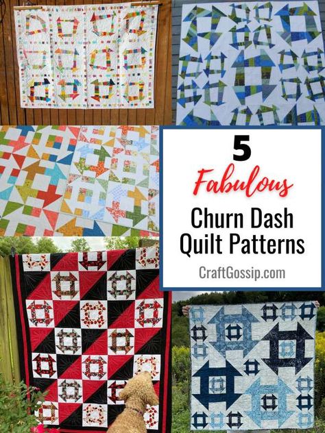 Do like the look of the traditional Churn Dash quilt block and love it even more in a quilt?  I know I do.  I really like it when it is given a modern twist.  I have rounded up five Churn … Read More... Churn Dash Quilt Ideas, Jean Quilt Patterns, Churn Dash Quilt Block, Denim Quilt Patterns, Quilt Table Runner, Churn Dash Quilt, Dash Pattern, Jean Quilt, 9 Patch Quilt