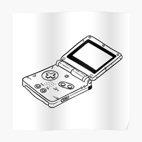 Gameboy Advance Tattoo, Gameboy Tattoo, College Sketchbook, Fine Tattoo, Tattoo Sheets, Stick Poke Tattoo, Gamer Tattoos, Video Game Tattoo, Gaming Tattoo