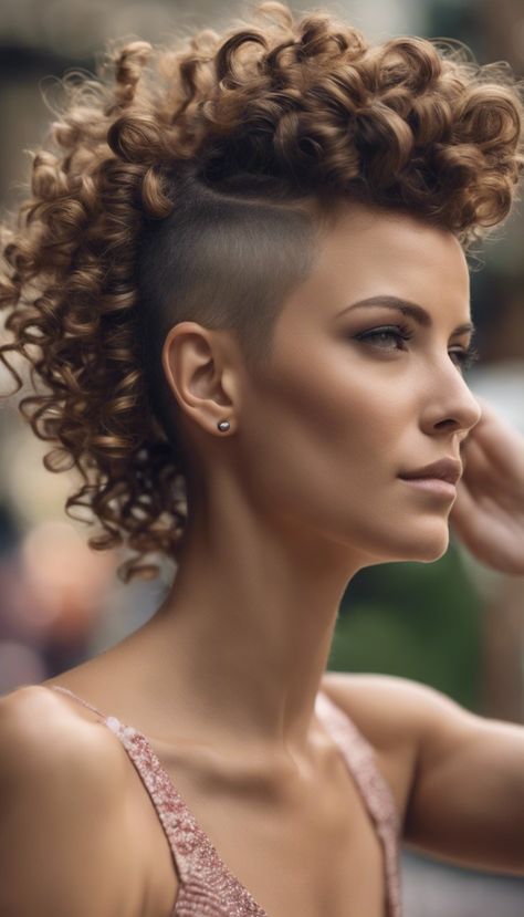 Fake Mohawk Hairstyles, Fake Mohawk Hairstyles For Women, Fake Mohawk, Relaxed Hairstyles For Black Women, Short Hair Mohawk, Curly Mohawk Hairstyles, Female Mohawk, Mohawk Hairstyles For Women, Relaxed Hairstyles