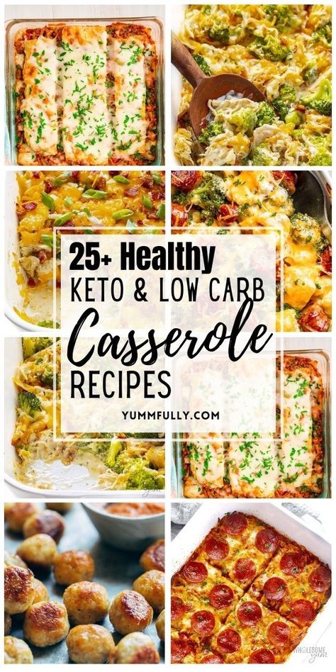 Embrace a healthy lifestyle with these Healthy Keto & Low Carb Casserole Recipes, where delicious and nutritious ingredients come together to create amazing meals. From cheesy cauliflower bake to zucchini lasagna, these recipes make sticking to a keto or low-carb diet a breeze, proving that health-conscious meals can be both satisfying and great tasting! Dump And Bake Recipes Low Carb, Keto Heart Healthy Recipes, Carb Smart Recipes, Carb Conscious Meals, Low Carb Pasta Dishes, Low Carb Healthy Dinners, Health Casserole Recipes, Favorite Low Carb Meals, Low Calorie Chicken Casserole