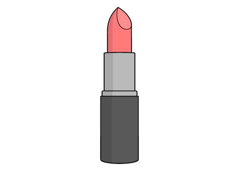 Easy Drawing Tutorials for Beginners & Kids - EasyLineDrawing Lipstick Drawing Easy, Lipgloss Drawing, Lip Gloss Drawing, Lipstick Art Drawing, How To Draw Lipstick, Lipstick Step By Step, Lipstick Sketch, Lipstick Drawing, Lipstick Illustration