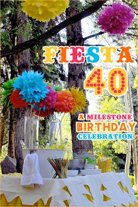 40th Party Ideas, 40th Bday Ideas, Secret Party, Fiesta Birthday Party, Mexican Party Theme, Fiesta Theme, Party Hostess, Fiesta Birthday, 40th Birthday Parties