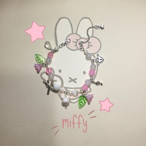 Miffy bracelet 🎀🐰🌷💧 🌷🐰20 dirhams #beads #instagood #instagram #explore #instalike #shein #followforfollowback #fashion #life #miffy Miffy Bracelet, Fashion Life, March 27, Bracelet, Beads, On Instagram, White, Quick Saves, Instagram