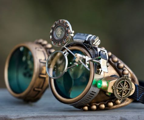 Steampunk Mode, Convention Outfits, Moda Steampunk, Rave Glasses, Mode Steampunk, Steampunk Pirate, Steampunk Top Hat, Goggles Glasses, Goth Outfit