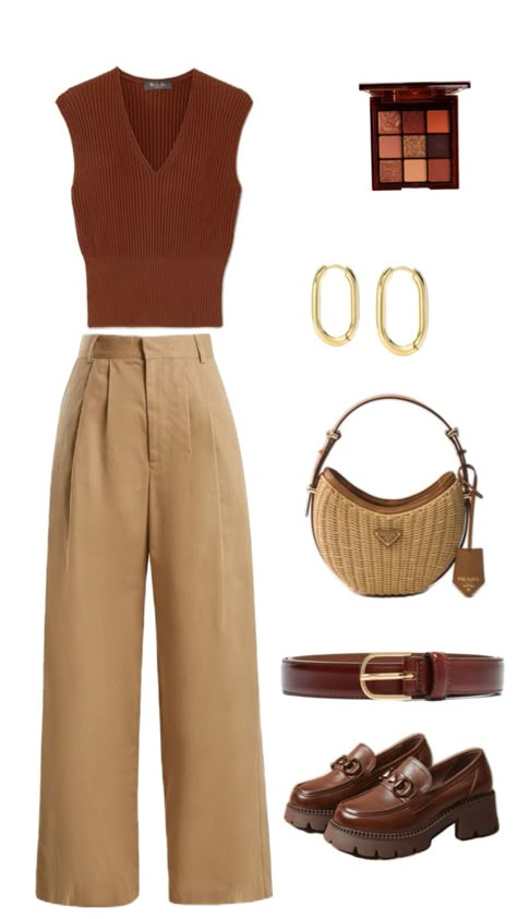 Professional Outfits Women Summer, Earth Tone Outfits, Casual Work Outfits Women, Professional Work Outfit, Design Moda, Professional Outfits Women, Stylish Work Outfits, Casual Chic Outfit, Outfit Inspo Fall