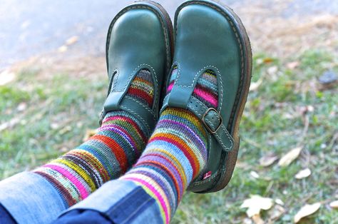 197_GaleZucker_nysw | NNew York Sheep & Wool festival 2013 | Gale / She Shoots Sheep Shots Zucker | Flickr Duckfeet Shoes, Mrs Hudson, Striped Socks, Baby Socks, Mary Jane Shoes, Mode Inspiration, Beautiful Shoes, Sock Shoes, Cute Shoes