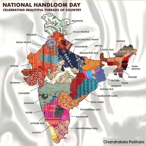 National Handloom Day🇮🇳🧶🧵 . . . National Handloom Day in Hindi National Handloom Day UPSC National Handloom Day PIB Why National Handloom Day is celebrated National Handloom Day quotes National handloom day in india National handloom day essay National Handloom Day 2024 National Handloom Day Swadeshi Movement National Handloom Day Theme 202 International Handloom Day National Handloom Day wikipedia 10th National Handloom Day . . #chandrakalapaithani #yeolapaithani #handloomday #handloomsaree ... Handloom Map Of India, Indian Handloom Sarees, Indian Fabric Patterns, Every Class Has, Indian Embroidery Designs By Hand, National Handloom Day, Handloom Day, Fabric Map, Indian Textile Design