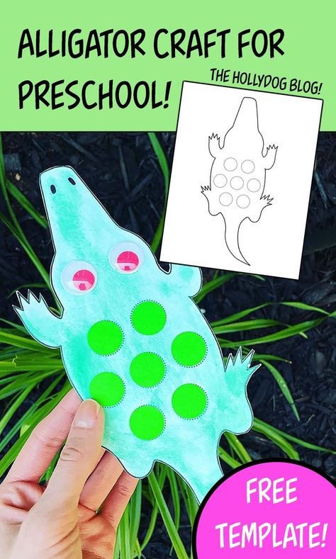 Check out one of my favorite Preschool Crafts! This alligator craft is perfect for building fine motor skills and pincher strength! Alligator Craft for Preschool | Alligator Theme | Alligator Activities for Preschool | Zoo Theme | Kids' Crafts | Crafts for Kids Alligator Craft Preschool Art Projects, Preschool Crocodile Activities, Alligator Craft For Preschool, Reptiles Art Preschool, Free Alligator Printables, Preschool Alligator Craft, Crocodile Crafts For Preschoolers, Alligator Crafts For Preschool, Alligator Template Free Printable