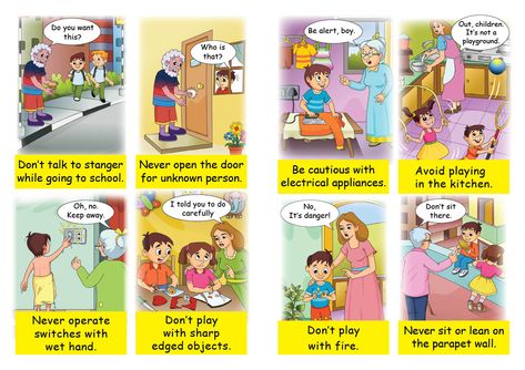 Safety Clipart, Safety At Home, Safety Rules For Kids, 72 Hour Kits, Safety Awareness, Safety Posters, Childrens Health, Toddler Girl Style