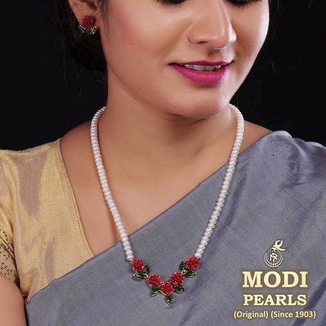 😍 Red Coral Flower & Pearl Combination 😍 Tradition Blended with Culture 😍 with Pendant & Earrings👌 Certified Pearls ✅ Freshwater Pearls ✅ 100% Guaranteed ✅ . . . Note: Precious Pearls combined with Semi Precious Stones have been used to make the necklace. . . #hyderabadjewellery #chennaijewellery #delhijewellers #banglorejewellery #jaipurjewelry #pearlnecklace #coraljewelry #modipearls Jaipur Jewelry, Coral Flower, Coral Flowers, Coral Jewelry, Semi Precious Stones, Red Coral, Pendant Earrings, Semiprecious Stones, Precious Stones