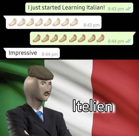 #italian #language Italian Memes, Learn Italian, Learning Italian, Italian Language, Very Funny Jokes, Extremely Funny Jokes, Some Funny Jokes, Funny Puns, Hysterically Funny