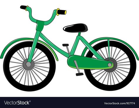 Clipart Boy, Green Bike, Cake Topper Tutorial, Tricycle, Transparent Png, Free Vector Images, Vector Art, Adobe Illustrator, Stock Illustration