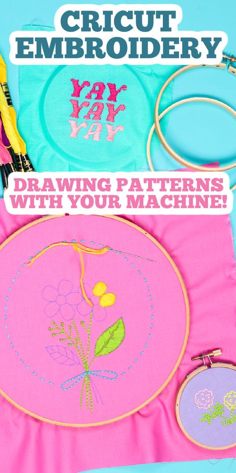 Today I am showing you how to do Cricut embroidery! Yes, you can use your Cricut machine to draw embroidery patterns onto fabric. #cricut #cricutmade #cricutembroidery Cricut Embroidery, Angie Holden, Cricut Banner, Cricut Corner, How To Use Cricut, Country Chic Cottage, Embroidery Template, Fabric Spray, Fabric Pen