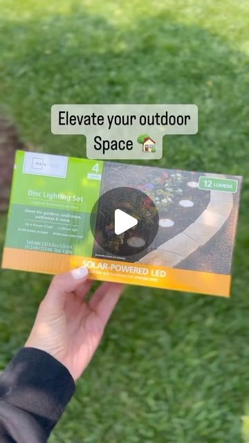 Amanda Albrecht Illinois Realtor + Content Creator on Instagram: "Elevate your outdoor space using uplighting I love these solar powered discs. They come in a pack of four and are under $20. I like to place them in my planters, along pathways and under trees to give some extra lighting in the evening it really makes your home stand out. 

Comment below and I’ll send you the link follow along for more easy outdoor DIY’s . 
.

.
.
#home #outdoorspaces #decor #uplighting #outdoorlifestyle #landscaping #outdoordecor #walmartfinds #ltkhome #realtor #curbappeal #curbappealmatters #realtorreel #realestateagent #forthehome #elevateyourspace #budgetfriendly #wowusweekdays #homedesignideas #howyouhome #outdoordiy #lightinghack #solarpower #realtortips #thesocialrealtor #plainfieldillinois #momsofig Solar Disc Lights Ideas Outdoor, Easy Outdoor Diy, Realtor Content, Plainfield Illinois, Lighting Hacks, Solar Landscape, Disk Light, Walmart Finds, Outdoor Diy