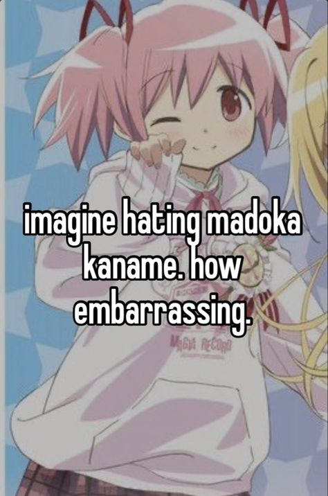 #whisper #madoka #madokamagica Madoka Kinnie Bingo, Madoka Magica Wallpaper, Kinnie Bingo, Madoka Kaname, Mahō Shōjo Madoka Magica, Mental Hospital, Mahō Shōjo, Puella Magi Madoka Magica, Im Going Crazy