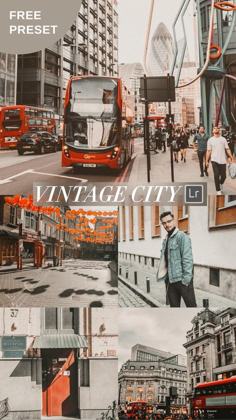 Lightroom City Presets, Retro Preset, Vintage Preset, Vsco Filter Free, Presets Lightroom Free, Best Free Lightroom Presets, Vintage Lightroom Presets, Pretty Presets, Vintage Filters