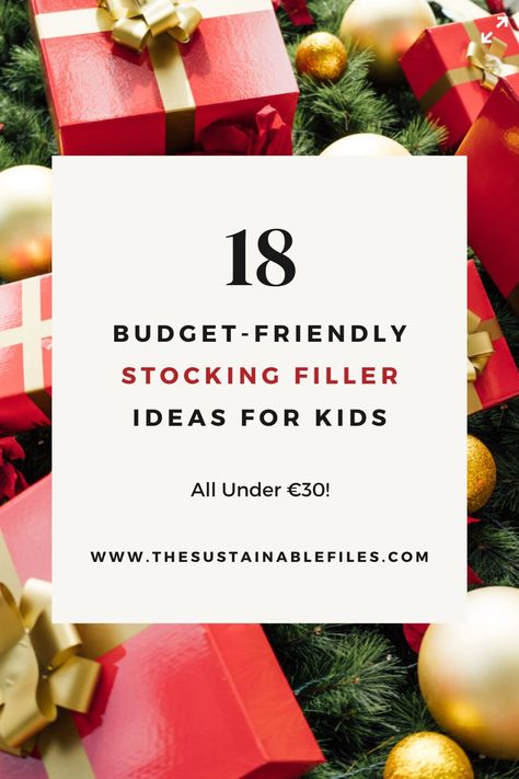 18 budget-friendly stocking filler ideas for kids | Christmas gifts for kids | eco-friendly gift ideas | budget-friendly Christmas presents Kids Christmas Gift Ideas, Stocking Filler Ideas, Stocking Fillers For Kids, Christmas Budget, Filler Ideas, Sensory Dough, Stocking Ideas, Wrapped Gifts, Eco Friendly Christmas