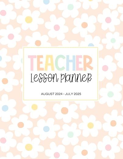 Teacher Lesson Planner 2024-2025: Monthly & Weekly Agenda and Record Book for Teachers | Academic Year August 2024 to July 2025 | with Pastel Florals Print.: Arte, Aishelle: Amazon.com: Books Teacher Plan, Teaching Hacks, Teacher Lesson Planner, Weekly Agenda, Journal Bullet, Teacher Planning, Lesson Planner, Teacher Planner, Planner Cover