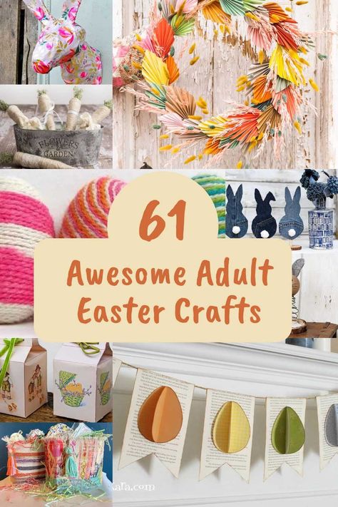 Easter Craft For Senior Citizens, Adult Spring Crafts Diy Projects, Easter Egg Crafts For Adults, Easter Egg Diy Crafts, Easy Easter Crafts For Seniors, Adult Easter Crafts Projects, Easy Diy Spring Crafts, Easter And Spring Crafts, Springtime Crafts For Adults