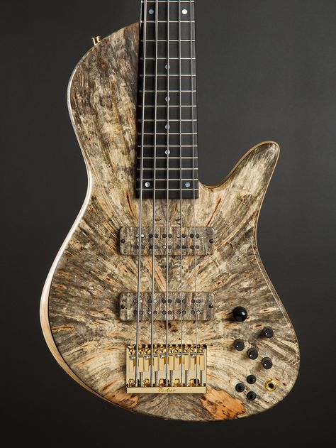 Spectacular buckeye burl Fodera Guitar Finishes, Sick Guitars, Custom Bass Guitar, Custom Bass, Buckeye Burl, Bass Ukulele, Bass Players, Guitar Finishing, Double Bass