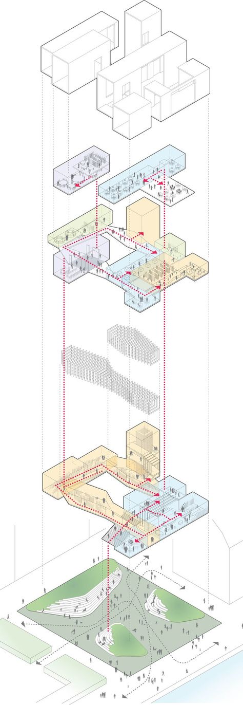 Axonometric Diagram, Plan Concept Architecture, Architecture Perspective, Axonometric Drawing, Drawing Architecture, Architecture Panel, Architecture Concept Diagram, Project Presentation, Concept Diagram