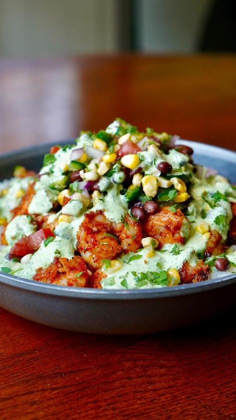 Cal Reynolds on Instagram: “Mexican Shrimp Bowl 🦐🔥🌿 These were loaded to the max with flavor using simple ingredients! Also super quick and easy to make.. you gotta…” Mexican Shrimp Bowl Recipe, Mexican Shrimp Bowl, Shrimp Bowl Recipe, Raw Food Recipes Dinner, Corn Black Bean Salsa, Mexican Shrimp Recipes, Corn Black Bean, Shrimp Bowl, Fajita Marinade